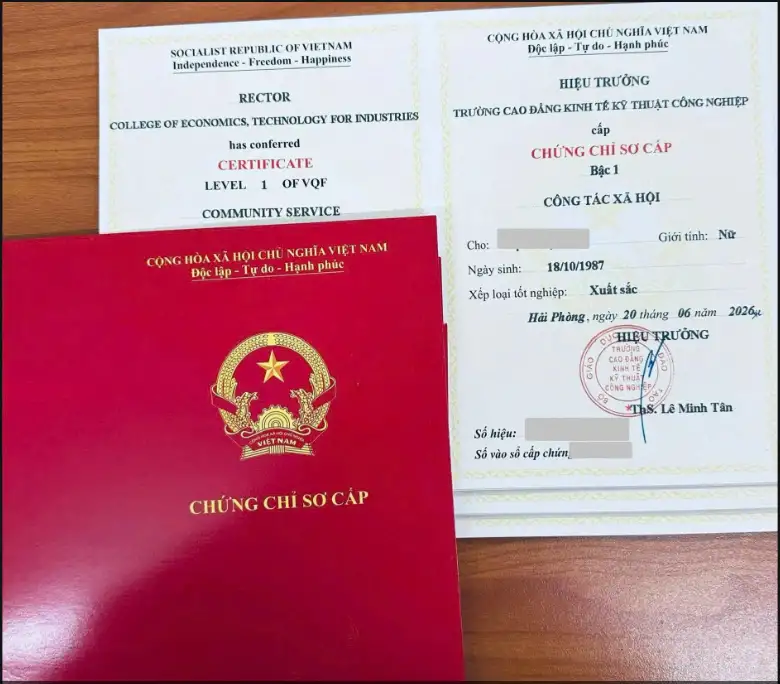 KHOÁ HỌC CHỨNG CHỈ CÔNG TÁC XÃ HỘI 2026