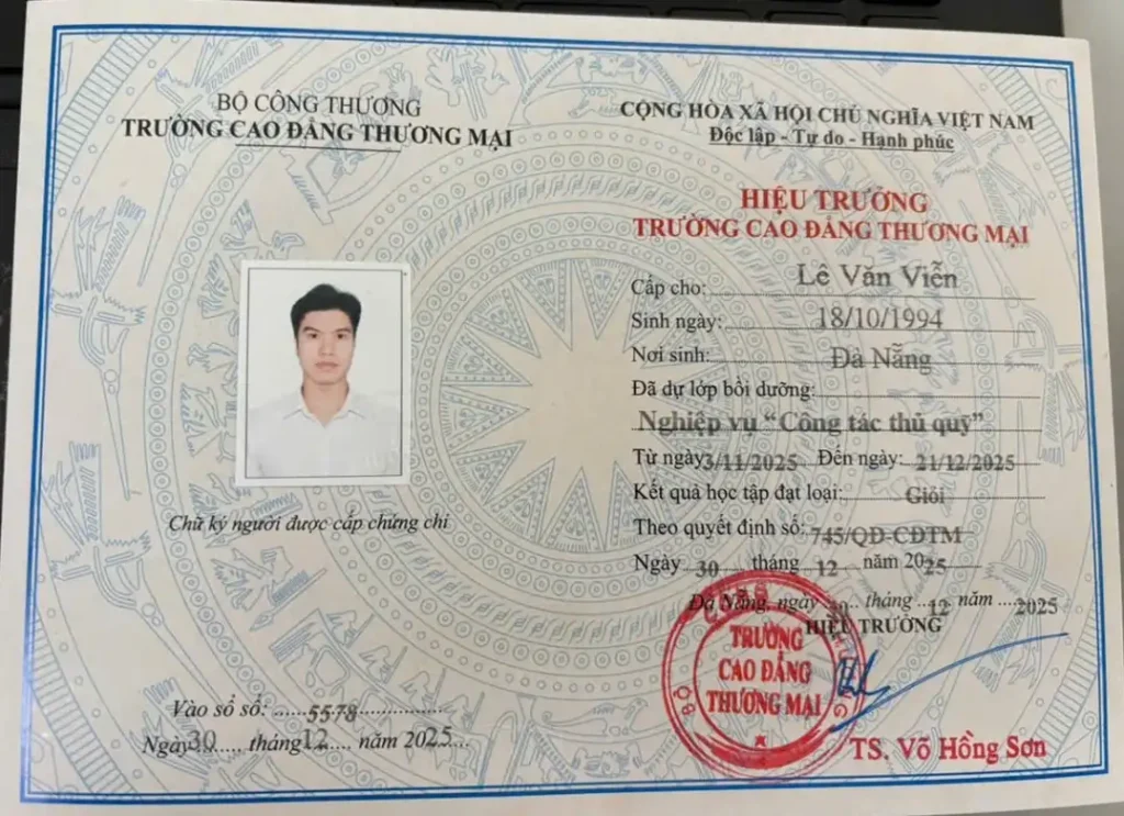 Khóa Học Nghiệp Vụ Công Tác Thủ Quỹ Online 2026